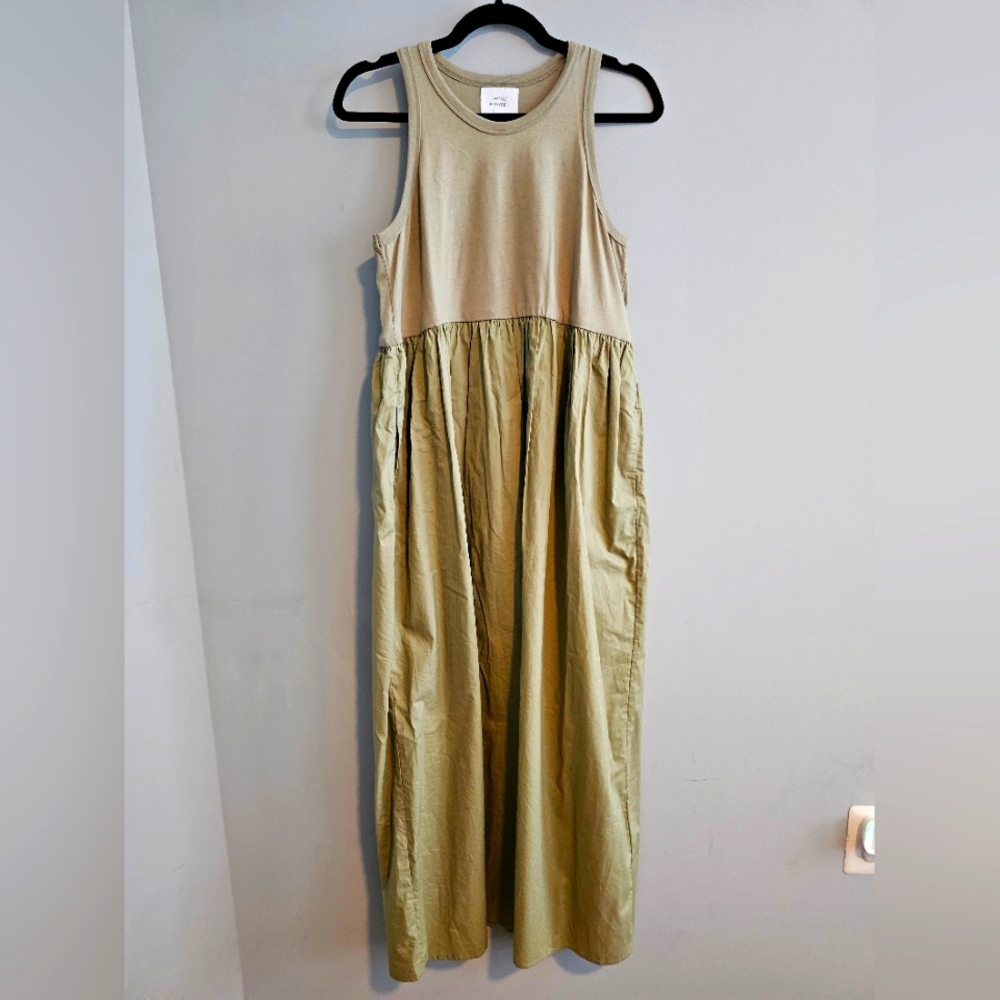 Things Between Olive Sleeveless Maxi Dress | Medium